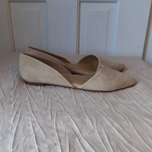NEW J Crew Zoe D'Orsay Flats Tan Suede sz 8 - Picture 4 of 16